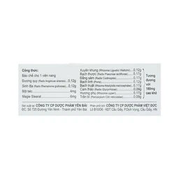 Thuốc điều kinh bổ huyết Phụ Huyết Khang YPharco điều trị rối loạn kinh nguyệt (5 vỉ x 10 viên)