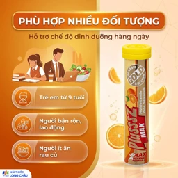Viên sủi bổ sung vitamin và khoáng chất Plusssz Max Multivitamin orange flavoured (20 viên) 4