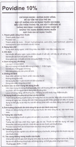 Dung dịch sát khuẩn Povidine 10% Pharmedic ngăn ngừa nhiễm khuẩn ở vết cắt, vết trầy (20ml)