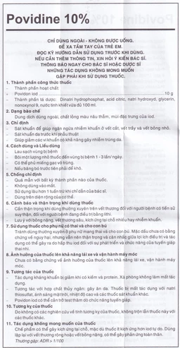 Dung dịch sát khuẩn Povidine 10% Pharmedic ngăn ngừa nhiễm khuẩn ở vết cắt, vết trầy (8ml)