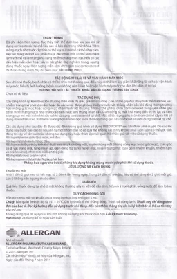 Hỗn dịch nhỏ mắt Pred Forte Allergan điều trị các chứng viêm đáp ứng với steroid (5ml)