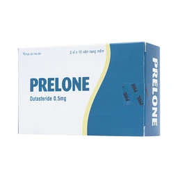 Thuốc Prelone 0.5mg Phil điều trị phì đại lành tính tuyến tiền liệt (3 vỉ x 10 viên) 