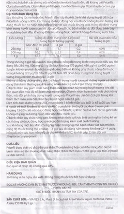 Thuốc Pricefil 500mg Vianex điều trị nhiễm khuẩn đường hô hấp (1 vỉ x 12 viên)