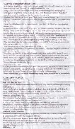 Thuốc Pricefil 500mg Vianex điều trị nhiễm khuẩn đường hô hấp (1 vỉ x 12 viên)