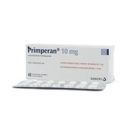 Thuốc Primperan 10mg Sanofi điều trị triệu chứng nôn và buồn nôn (2 vỉ x 20 viên) 