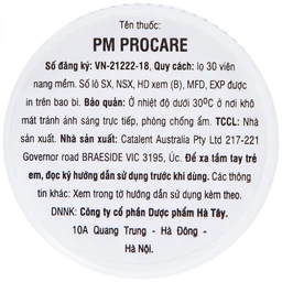 Thuốc PM Procare Catalent bổ sung DHA, EPA, Vitamin và khoáng chất (30 viên)
