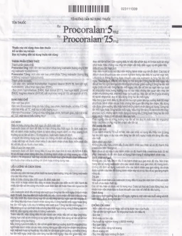 Thuốc Procoralan 5mg Servier điều trị đau thắt ngực ổn định (4 vỉ x 14 viên)