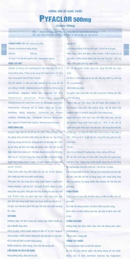 Thuốc Pyfaclor 500mg Pymepharco điều trị viêm tai giữa, nhiễm khuẩn đường hô hấp (1 vỉ x 12 viên)