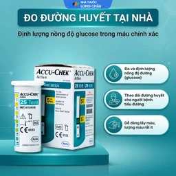 Que thử đường huyết Accu Chek Active (25 que) 2