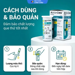 Que thử đường huyết Accu Chek Active (25 que) 5