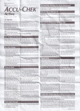 Que thử đường huyết Accu Chek Active (25 que)