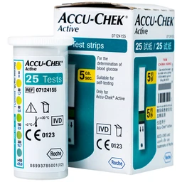 Que thử đường huyết Accu Chek Active (25 que)
