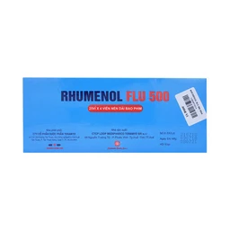 Thuốc Rhumenol Flu 500 Medipharco điều trị đau đầu, sốt từ nhẹ đến vừa (25 vỉ x 4 viên)