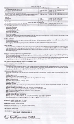 Thuốc Ritozol 40mg Bosch điều trị trào ngược dạ dày thực quản (2 vỉ x 7 viên)