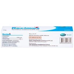 Thuốc mỡ bôi da Rocimus 0.03% MEGA We care điều trị viêm da cơ địa (10g)