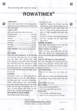 Thuốc Rowatinex Rowa điều trị bệnh sỏi niệu, sỏi thận (10 vỉ x 10 viên)