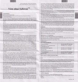 Viên nhai Saferon Glenmark dự phòng và điều trị chứng thiếu máu thiếu sắt (3 vỉ x 10 viên)