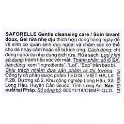 Dung dịch vệ sinh phụ nữ Saforelle Gentle Cleansing Care làm sạch dịu nhẹ, bảo vệ vùng kín (250ml)