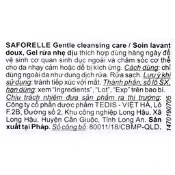 Gel rửa phụ khoa Saforelle dịu nhẹ và cân bằng độ pH (100ml)