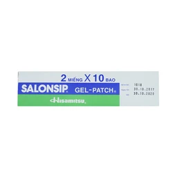 Cao dán - gel Salonship giảm đau, kháng viêm do bầm tím, bong gân (10 gói x 2 miếng)