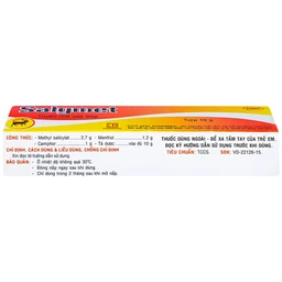 Thuốc mỡ xoa bóp Salymet hỗ trợ điều trị nhức mỏi do vận động, sưng đau, tê thấp (10g)