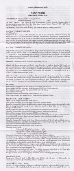 Thuốc Sanaperol điều trị bệnh trào ngược dạy dày, thực quản (3 vỉ x 10 viên)