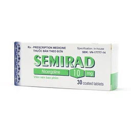 Thuốc Semirad 10mg Polfa Pabiance điều trị các triệu chứng thần kinh và sinh lý (3 vỉ x 10 viên)