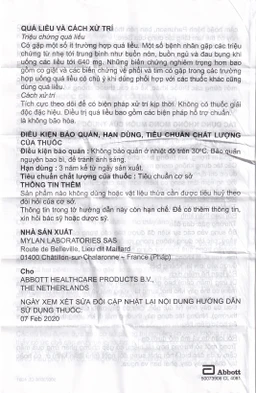 Thuốc Serc Abbott điều trị chóng mặt, mất thính giác, ù tai (4 vỉ x 25 viên)