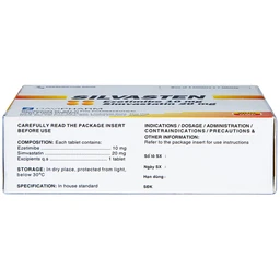 Thuốc Silvasten Davi Pharm hạ lipid máu (4 vỉ x 7 viên)