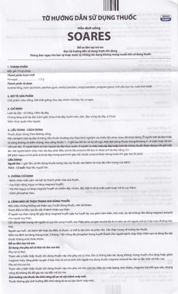 Hỗn dịch uống Soares Davipharm loét dạ dày - tá tràng, viêm dạ dày (30 gói x 15g)