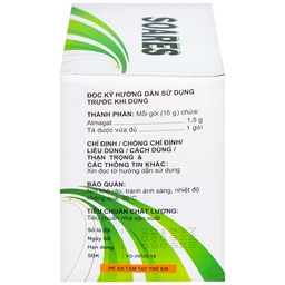 Hỗn dịch uống Soares Davipharm loét dạ dày - tá tràng, viêm dạ dày (30 gói x 15g)