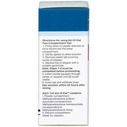 Bột pha tiêm Solu-Medrol 40mg Pfizer điều trị rối loạn thấp khớp, lupus ban đỏ hệ thống (1 lọ x 1ml)