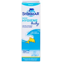 Xịt mũi trẻ em Sterimar Hygiene Baby 50ml giúp vệ sinh mũi cho bé từ 0 đến 3 tuổi