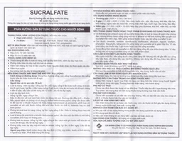 Thuốc Sucralfate Vidipha điều trị loét tá tràng - dạ dày (2 vỉ x 10 viên)