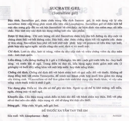 Hỗn dịch Sucrate Gel Istituto Biochimico Italiano điều trị loét dạ dày - tá tràng (30 gói x 5ml)