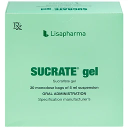 Hỗn dịch Sucrate Gel Istituto Biochimico Italiano điều trị loét dạ dày - tá tràng (30 gói x 5ml)