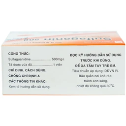 Thuốc Sulfaganin 500 Mekophar điều trị tiêu chảy cấp (10 vỉ x 10 viên)