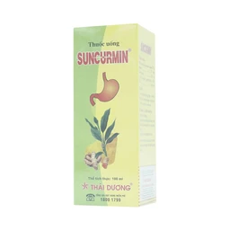 Dung dịch Suncurmin Sao Thái Dương điều trị viêm loét dạ dày, hành tá tràng (100ml)