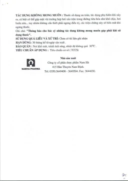 Thuốc Sylhepgan Nam Hà điều trị tăng amoniac huyết (12 vỉ x 5 viên)