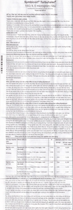 Thuốc bột để hít Symbicort AstraZeneca điều trị hen suyễn (120 liều)