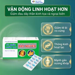 Viên uống hỗ trợ giảm tê nhức chân tay, đau mỏi vai gáy, tăng cường lưu thông khí huyết Tê Nhức Chân Tay Bảo Nguyên (3 vỉ x 10 viên) 3