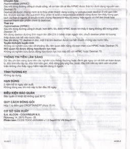 Thuốc nhỏ mắt Tears Naturale II Alcon giảm tiết nước mắt hoặc dịch nhầy (15ml)