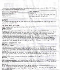 Thuốc nhỏ mắt Tears Naturale II Alcon giảm tiết nước mắt hoặc dịch nhầy (15ml)