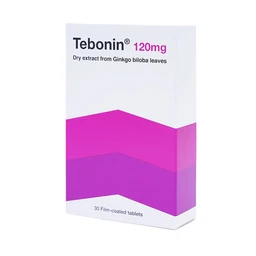 Thuốc Tebonin 120mg Dr. Willmar Schwabe điều trị rối loạn tuần hoàn máu não (2 vỉ x 15 viên)