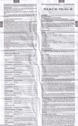 Thuốc Telma 40mg Glenmark điều trị tăng huyết áp (1 vỉ x 10 viên)