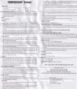 Kem bôi Temprosone Cream điều trị vảy nến, viêm da thượng bì (30g)