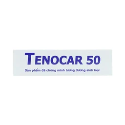 Thuốc Tenocar 50 Pymepharco điều trị tăng huyết áp, đau thắt ngực (2 vỉ x 15 viên)
