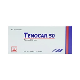 Thuốc Tenocar 50 Pymepharco điều trị tăng huyết áp, đau thắt ngực (2 vỉ x 15 viên)