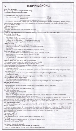 Thuốc Terpin Mekong Mekophar giảm ho, long đàm (2 vỉ x 25 viên)