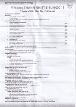 Thuốc Thanh Nhiệt Tiêu Độc-F điều trị mẩn ngứa, mày đay (40 viên)